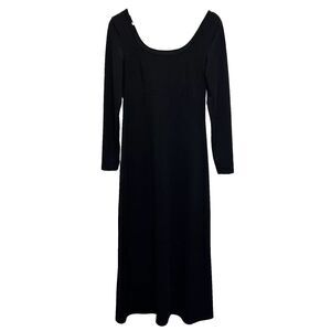 Express Tricot Size 3/4 Midi Maxi Dress Long Sleeve Stretch Vtg Y2K 90’s Grunge